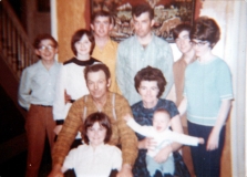 1971 Gareth, Pat, Dan, Dave, Bill, Rose, George, Lynda, Betty and Tony