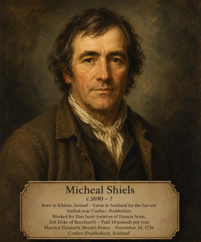 Micheal Shiels as younger man - AI Generated