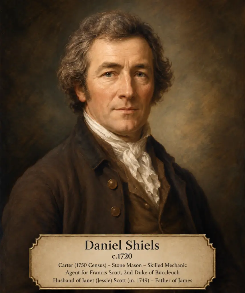 Daniel Shiels 1720 in Scotland - AI Generated
