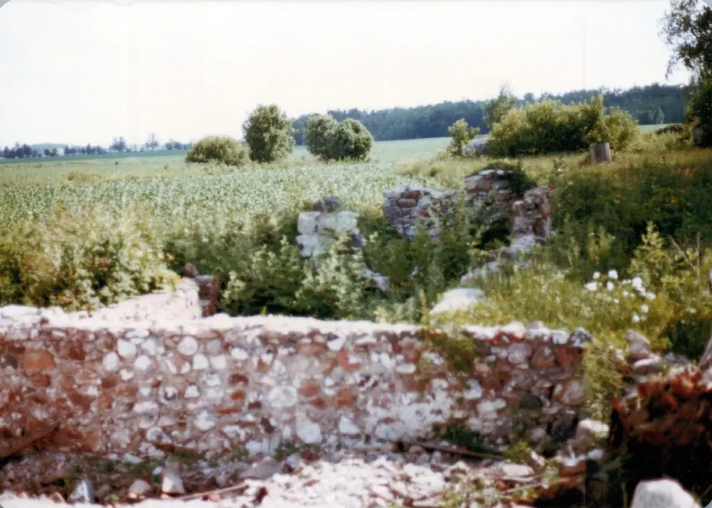 John Shiels Barn Foundation near Cranbrook, Ontario