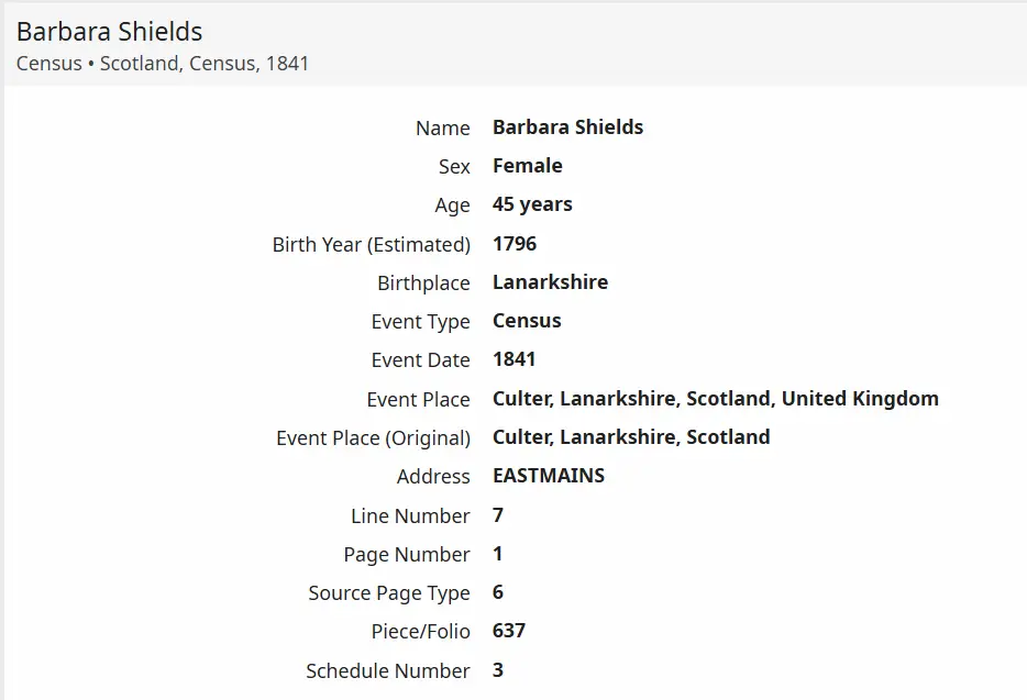 1841 Census