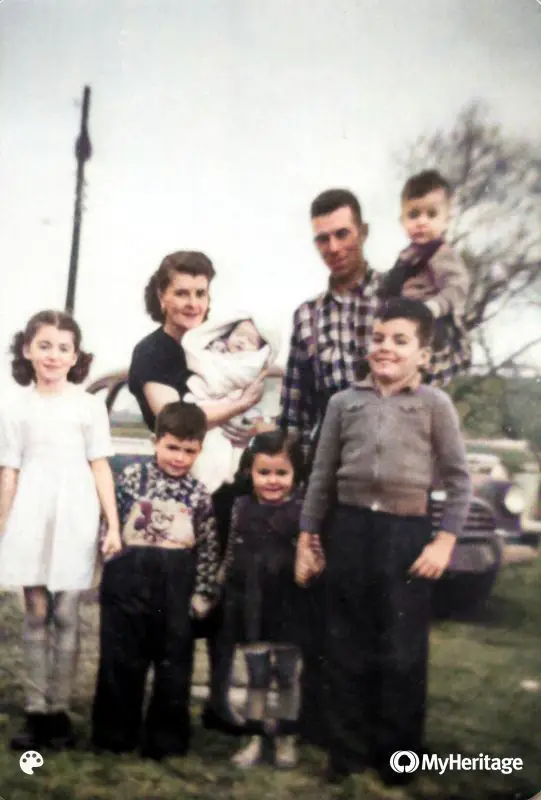 George & Betty Shiels Family 1956