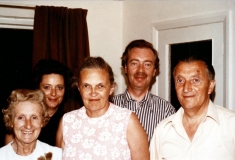 1906-1979 George, the schoolteacher, with Peggy, Meryl and Ron Harris and Janet Ford