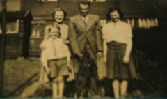 1955 George and Peggy, Meryl and George, George Jr