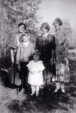 1932 Rachel, Lottie, Eveleen, Norman and Lillian