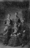1917 Lizzie Logan, George Brigham, Rachel and Tom Shiels