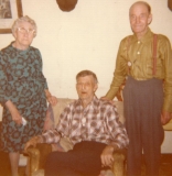 1974 John George Shiels with Howard and Lottie Burdett