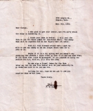 1952 Farm rent letter