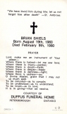 1980 Brian Shiels death notice